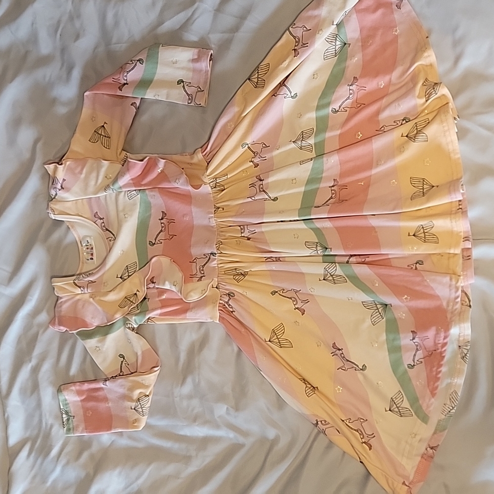 Dot Dot Smile size 7 ruffle twirl dress